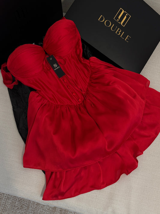 Vibrant Royal Princess Minidress