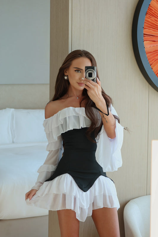 Monroe Ruffle Mini Dress