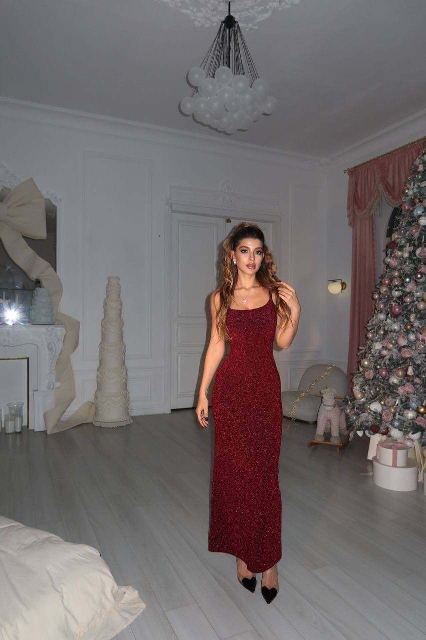 Shiny maxi dress