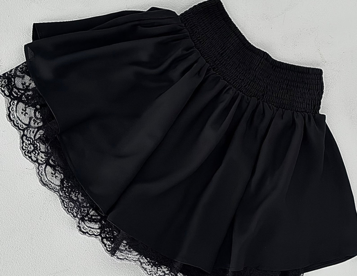 Classic Lace Mini Skirt - Double