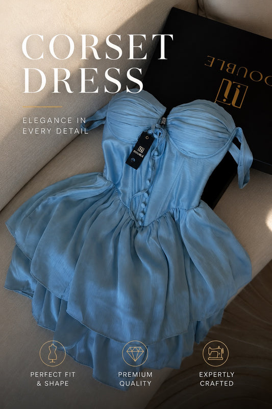 Vibrant Royal Princess Minidress