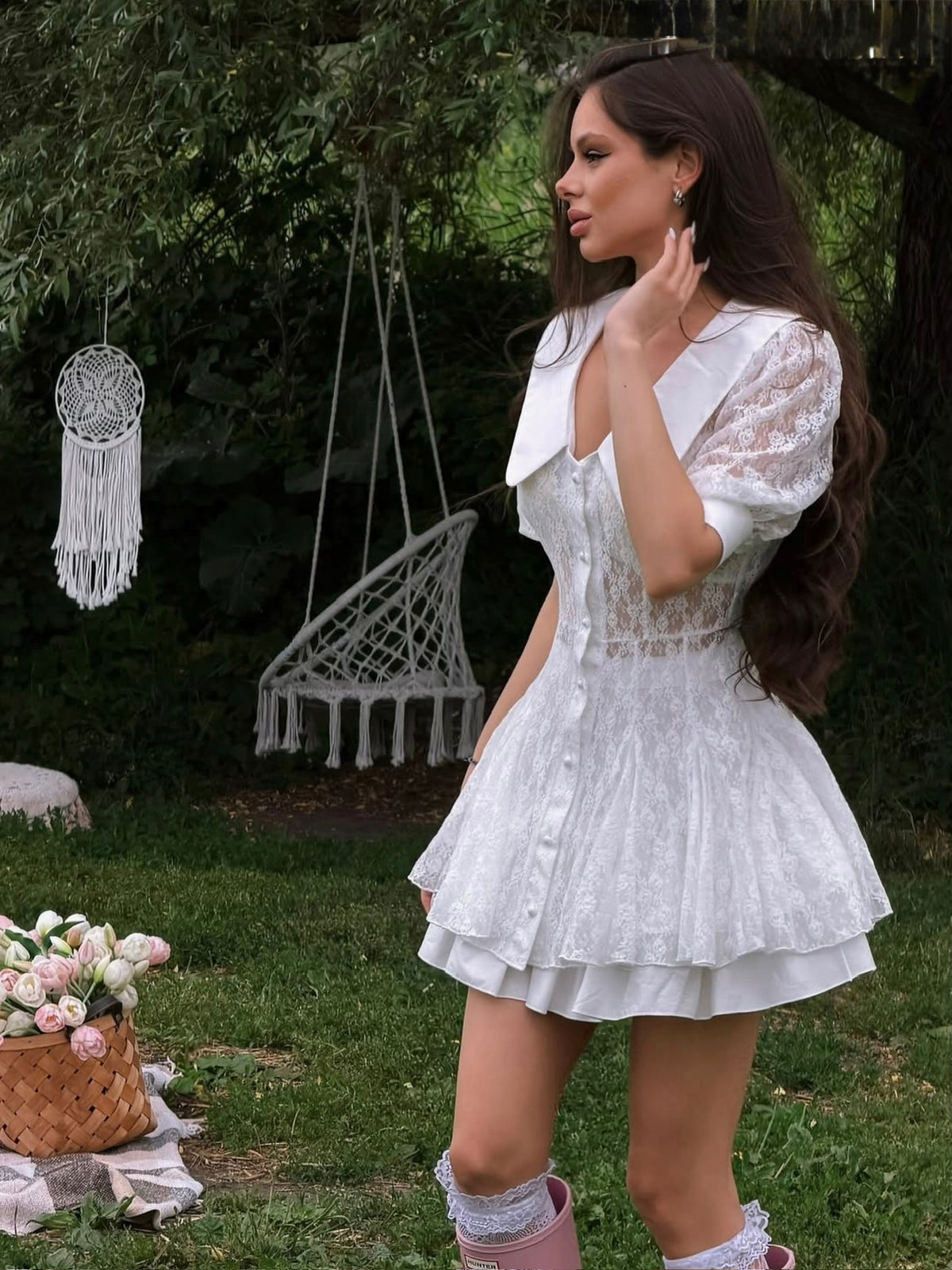 Lace Mini Dress