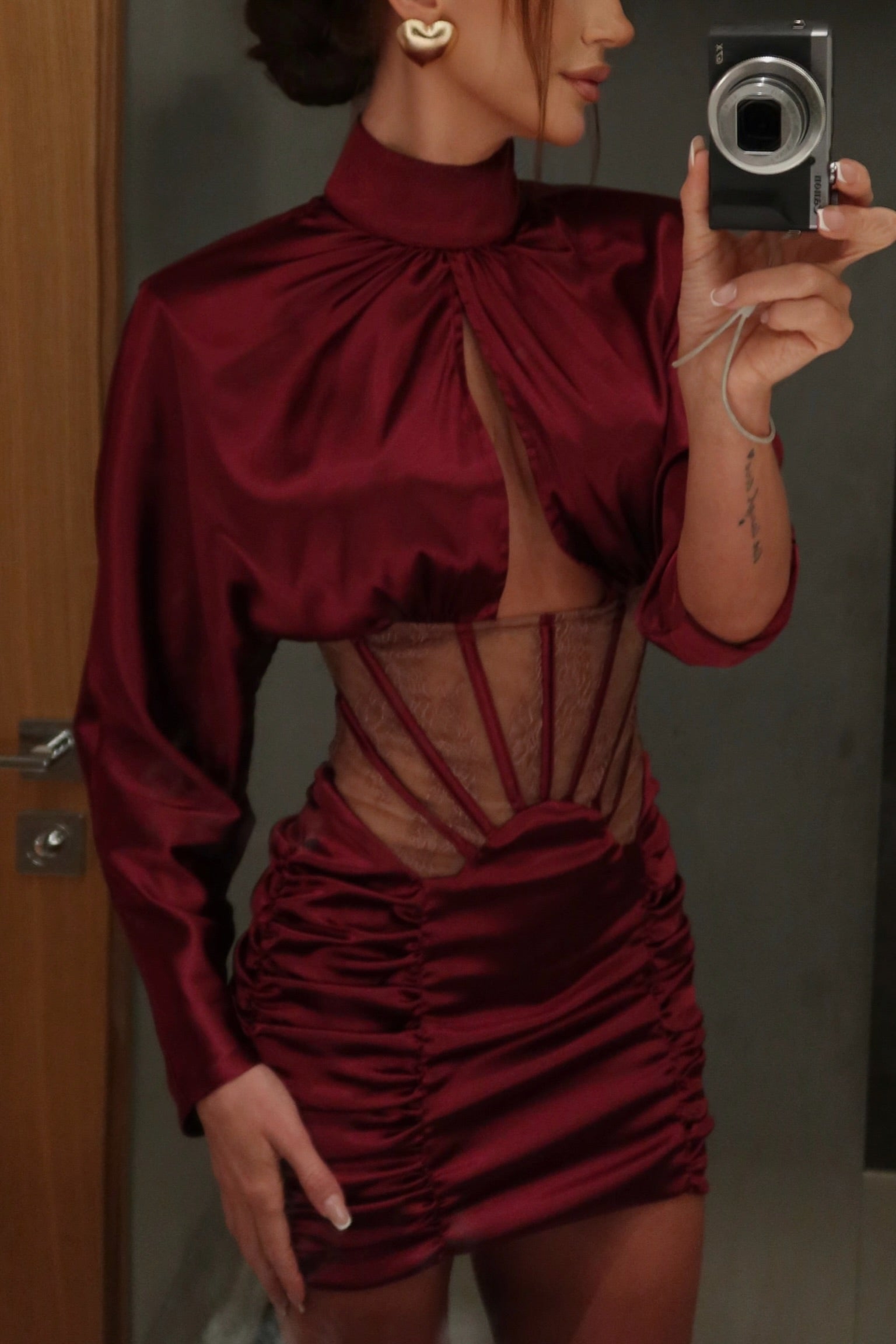 Bordeaux Obsession Dress - Double