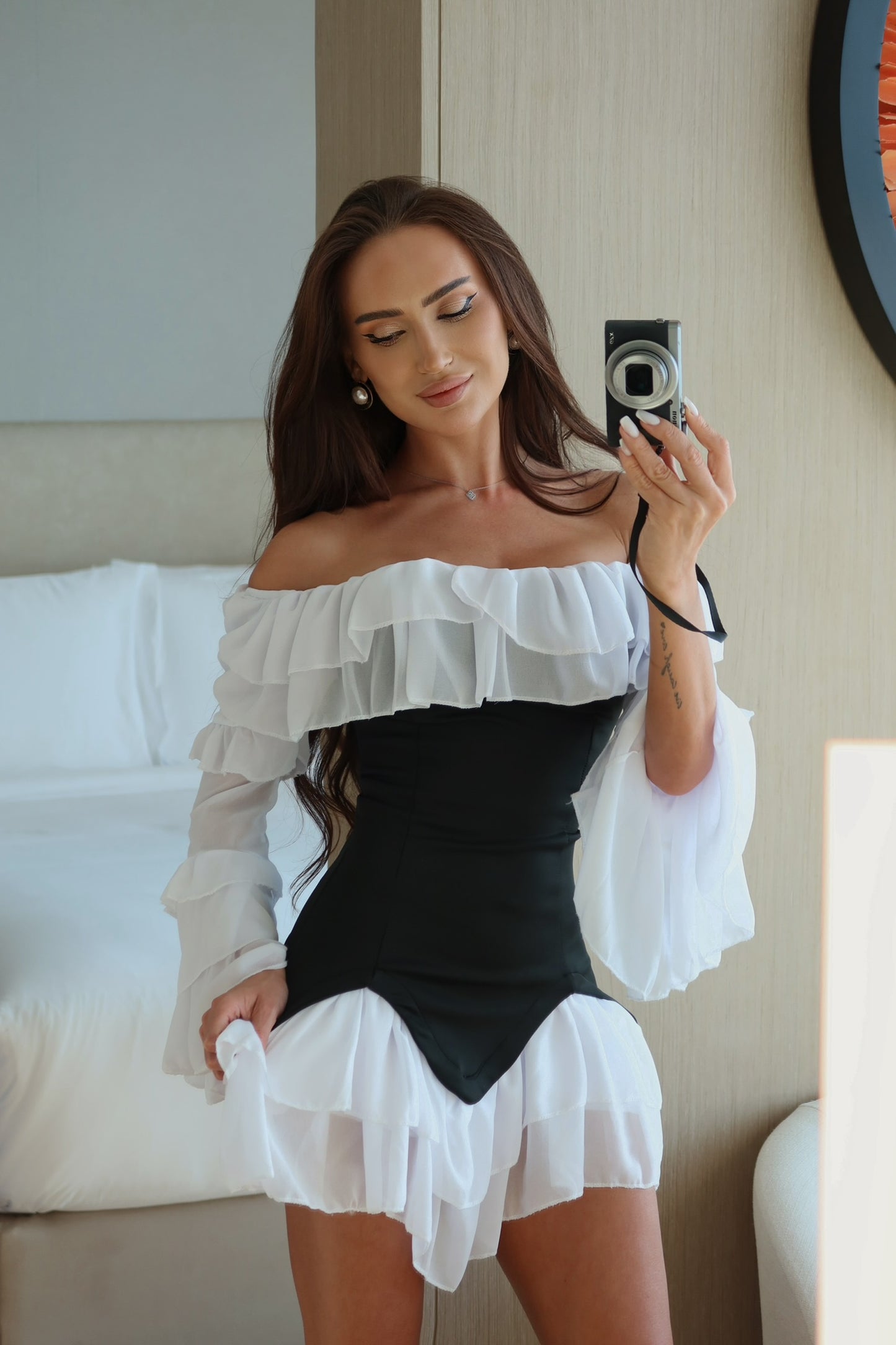 Monroe Ruffle Mini Dress