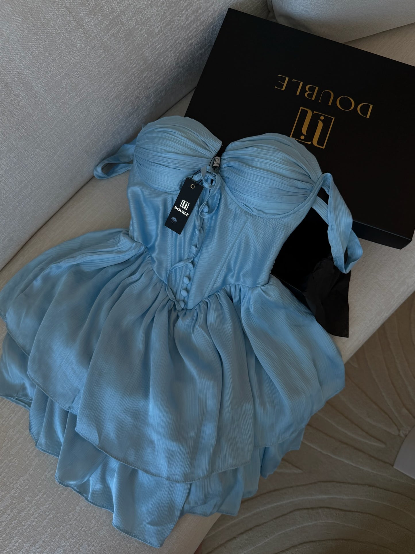 Vibrant Royal Princess Minidress