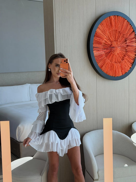Monroe Ruffle Mini Dress