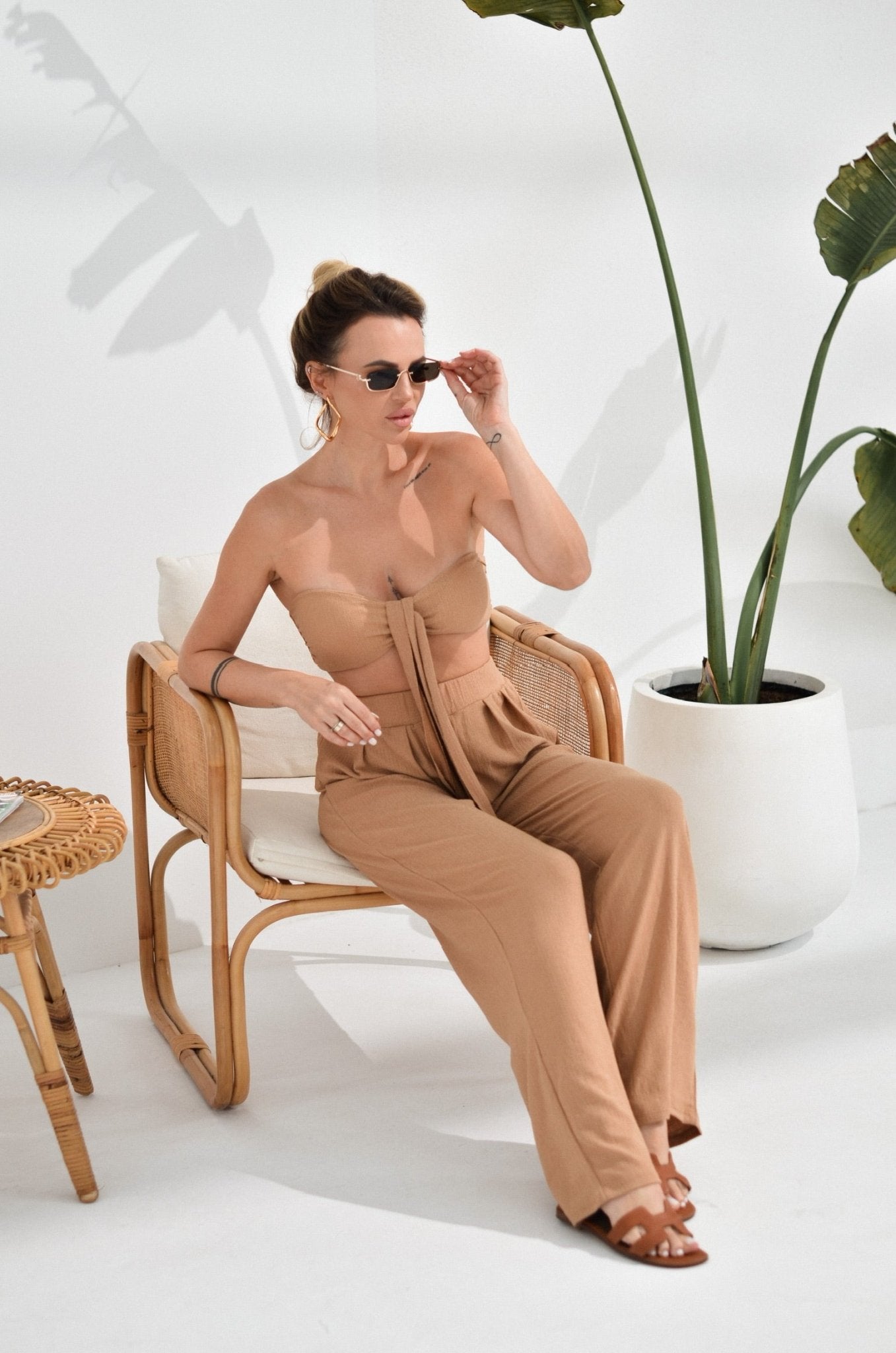 Elegance Bodysuit And Culottes Duo - Double