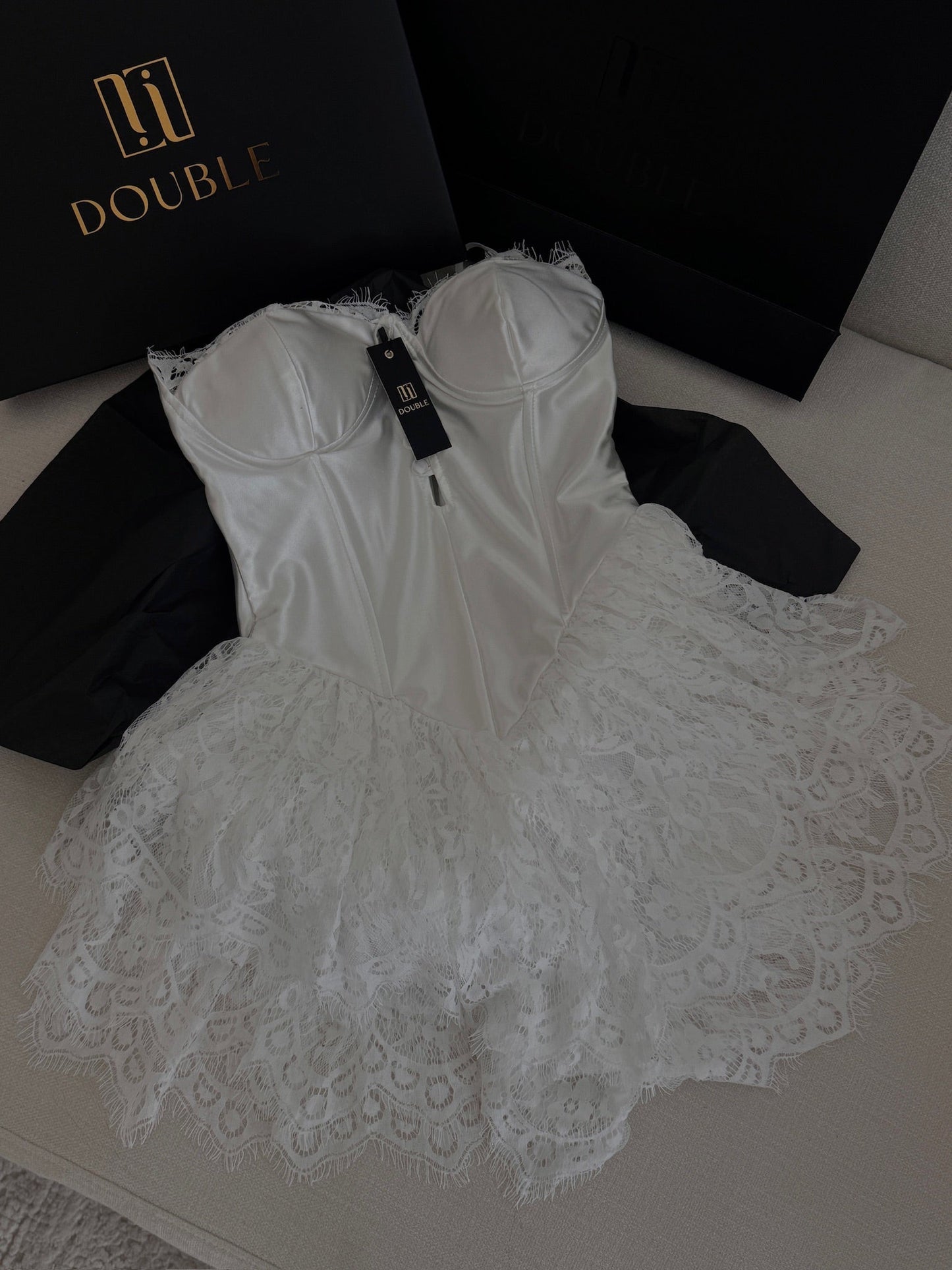 Lace Corset Dress. - Double