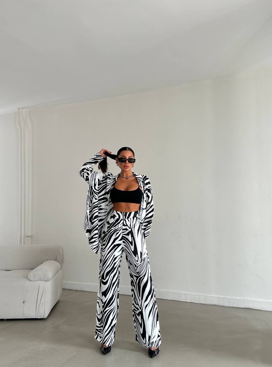 Zebra Print Outfit - Double